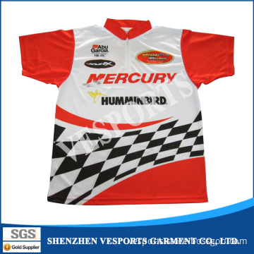 Custom Logo Sublimation Printed Pit Crew Shirts